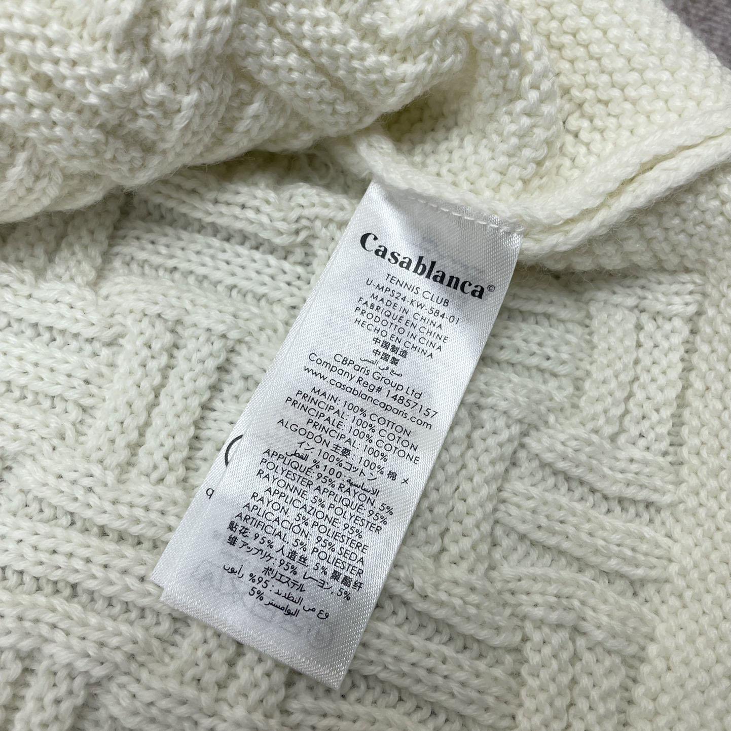 Casablanca Column Stitch Cardigan     D0082 - 