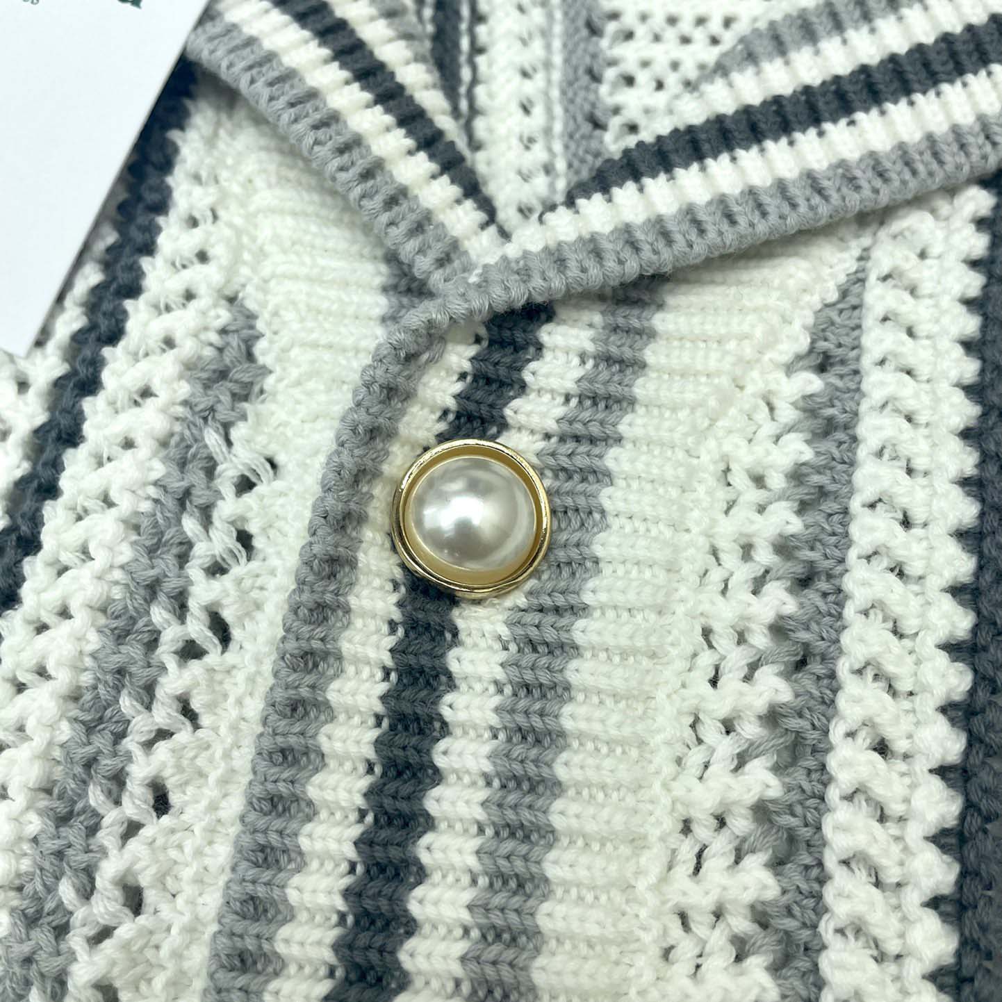 Casablanca Crochet Textured Cardigan   Z6003 - 