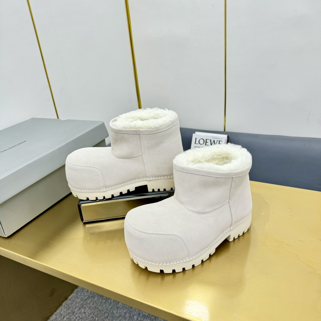 Balenciaga Alaska Fur Bootie  - 