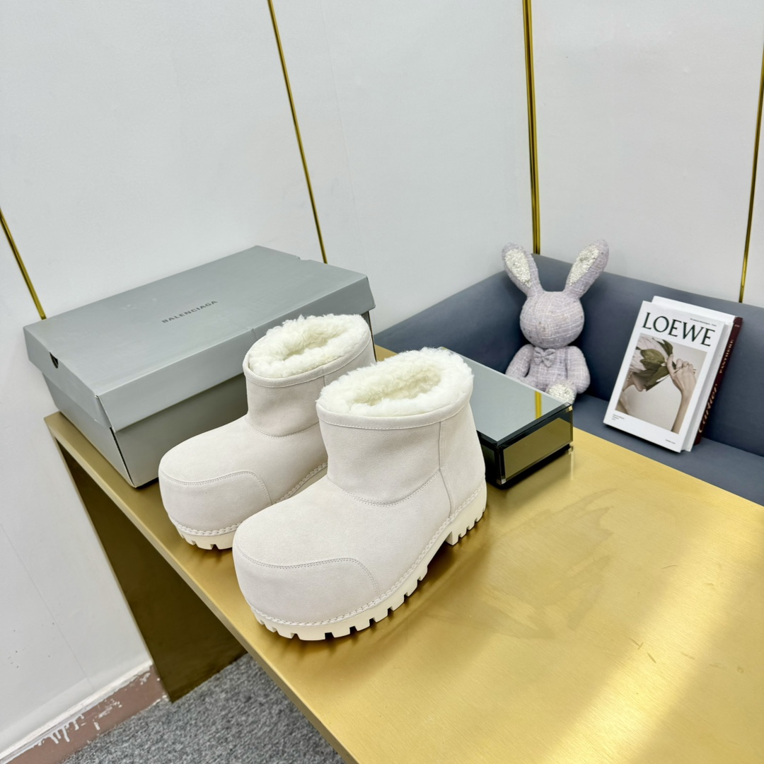 Balenciaga Alaska Fur Bootie  - 