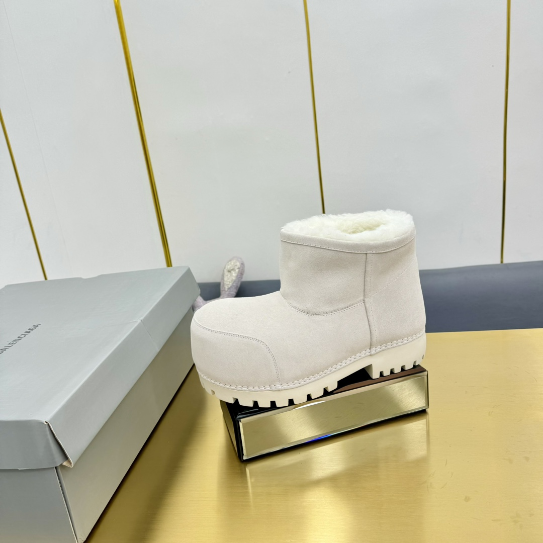 Balenciaga Alaska Fur Bootie  - 