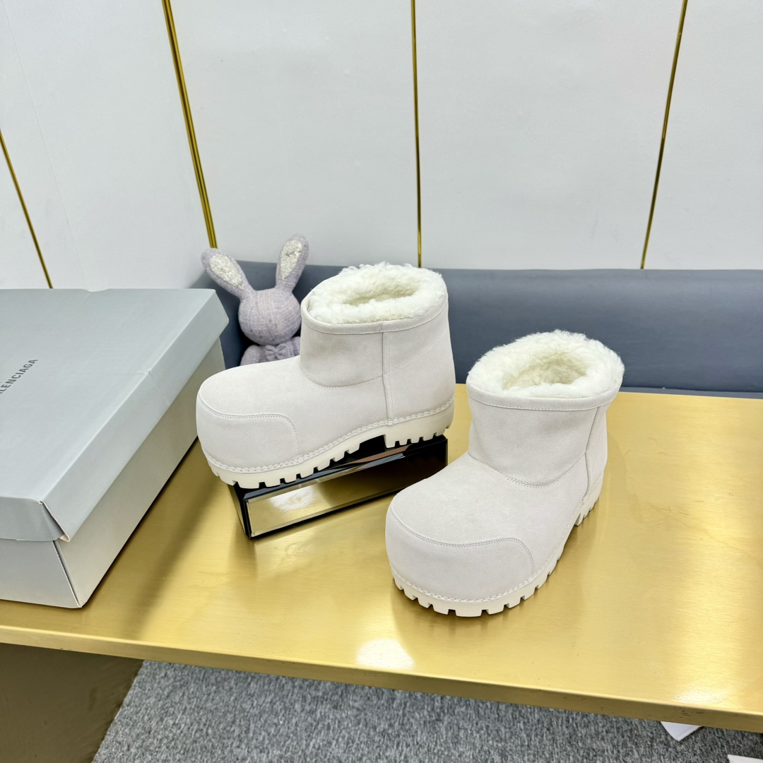 Balenciaga Alaska Fur Bootie  - 