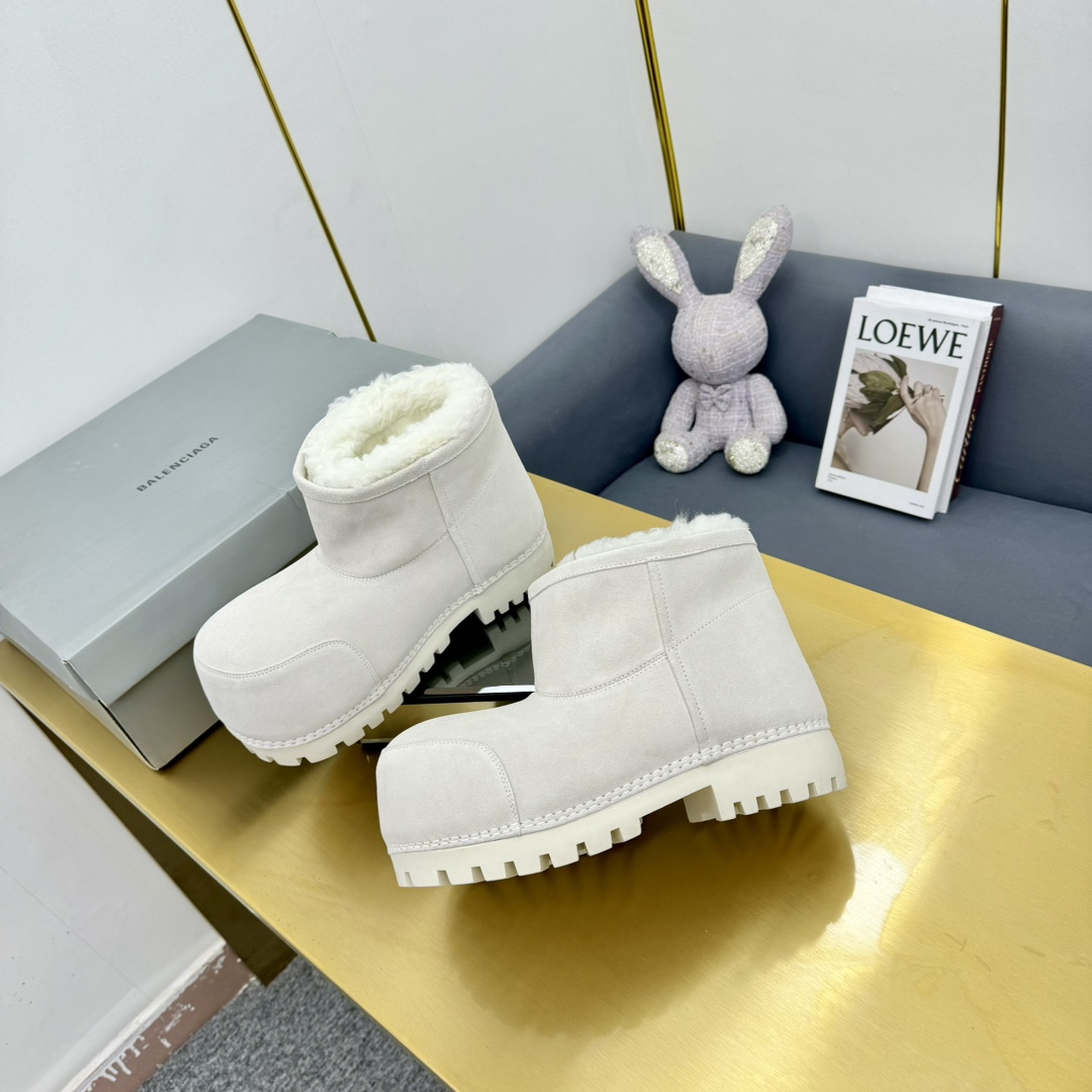 Balenciaga Alaska Fur Bootie  - 