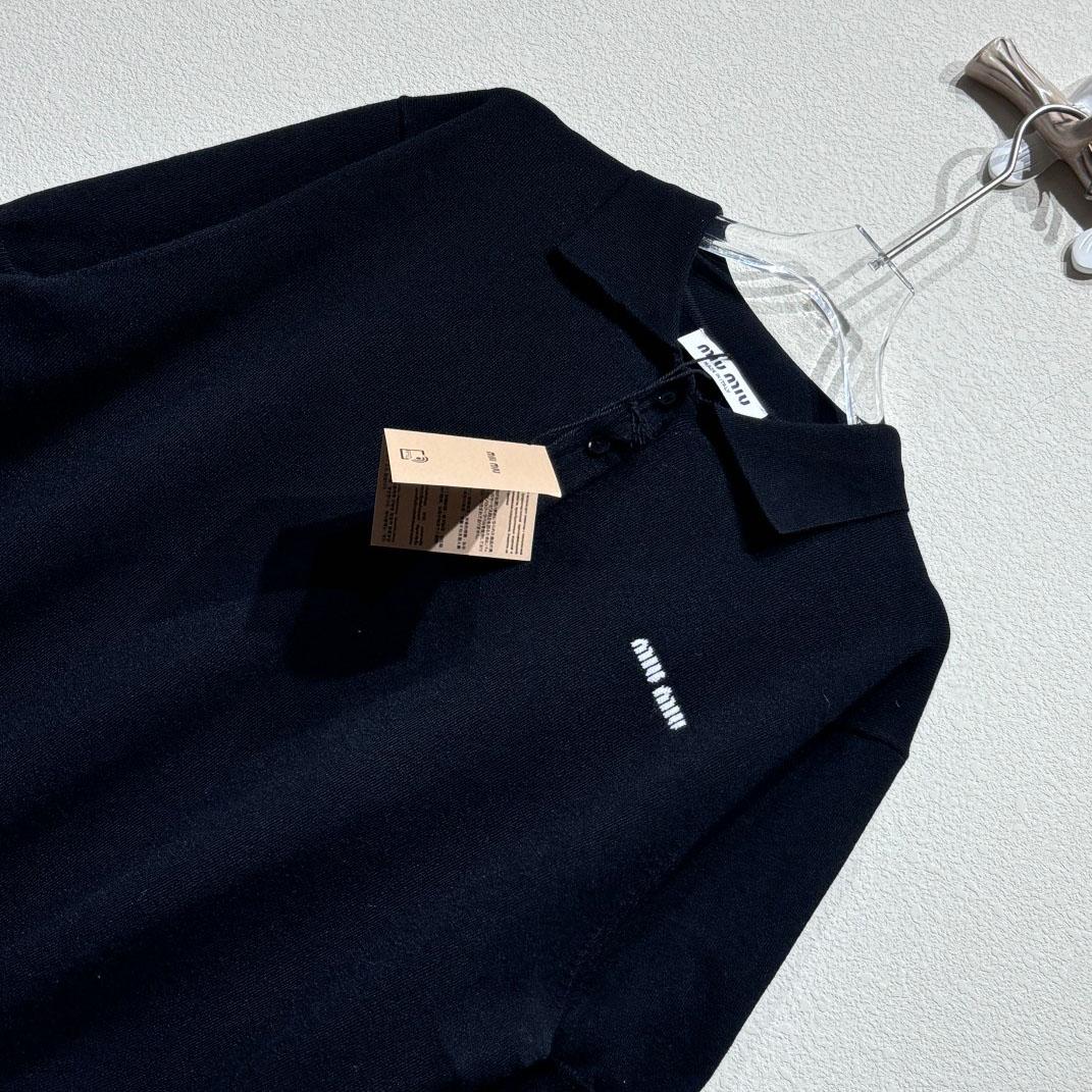 Miu Miu Cotton Piqué Polo Shirt - 