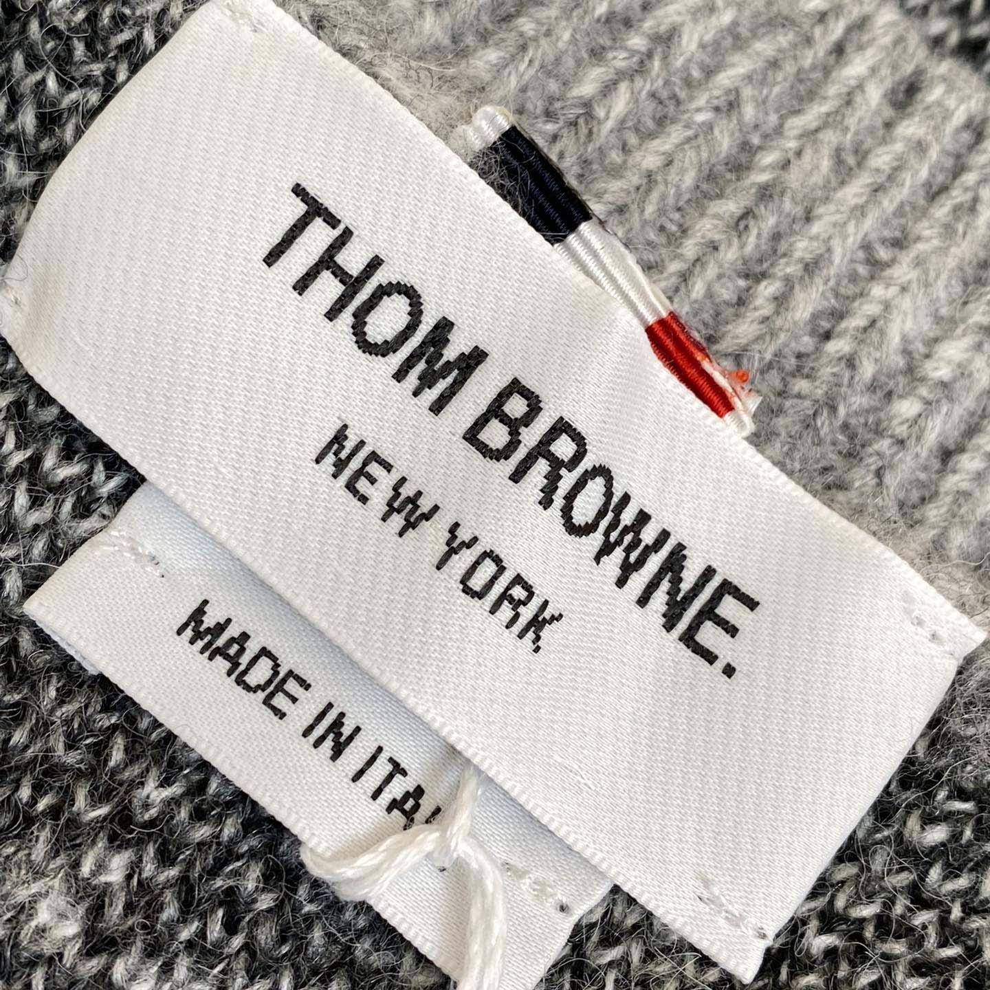 Thom Browne Mohair Check 4-Bar Crewneck - 