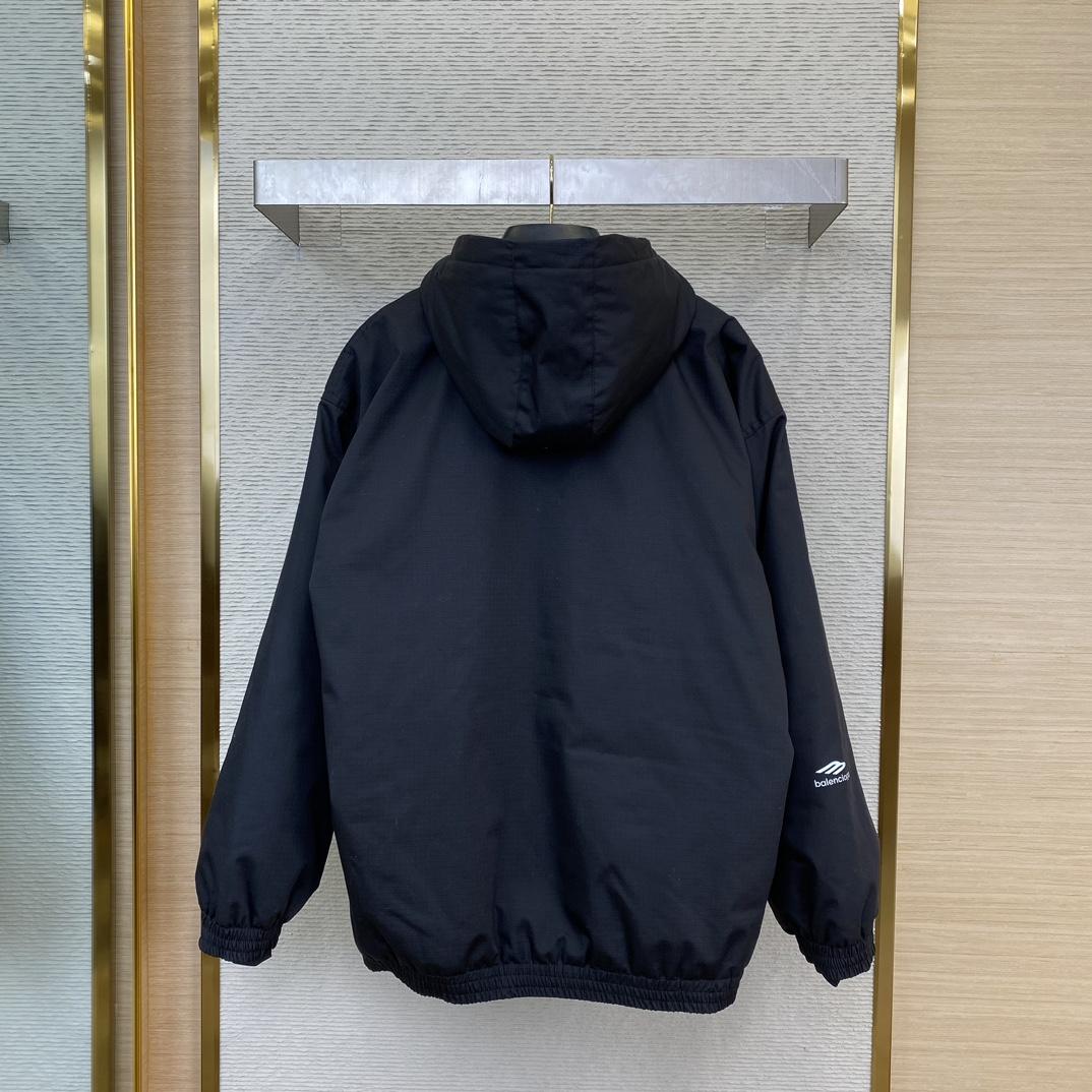 Balenciaga 3B Sports Icon Ski Parka In Black  - 