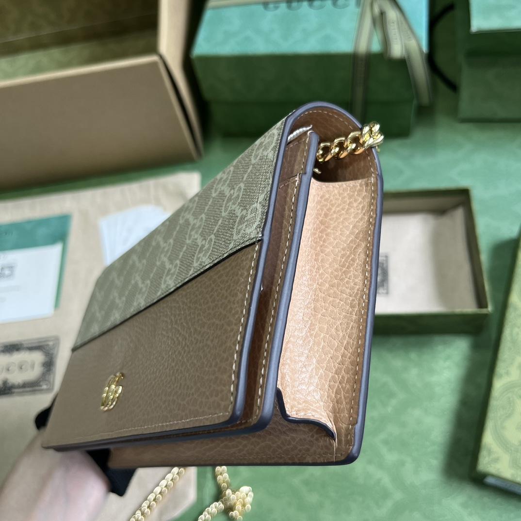 Gucci GGG Marmont Mini Chain Wallet - 
