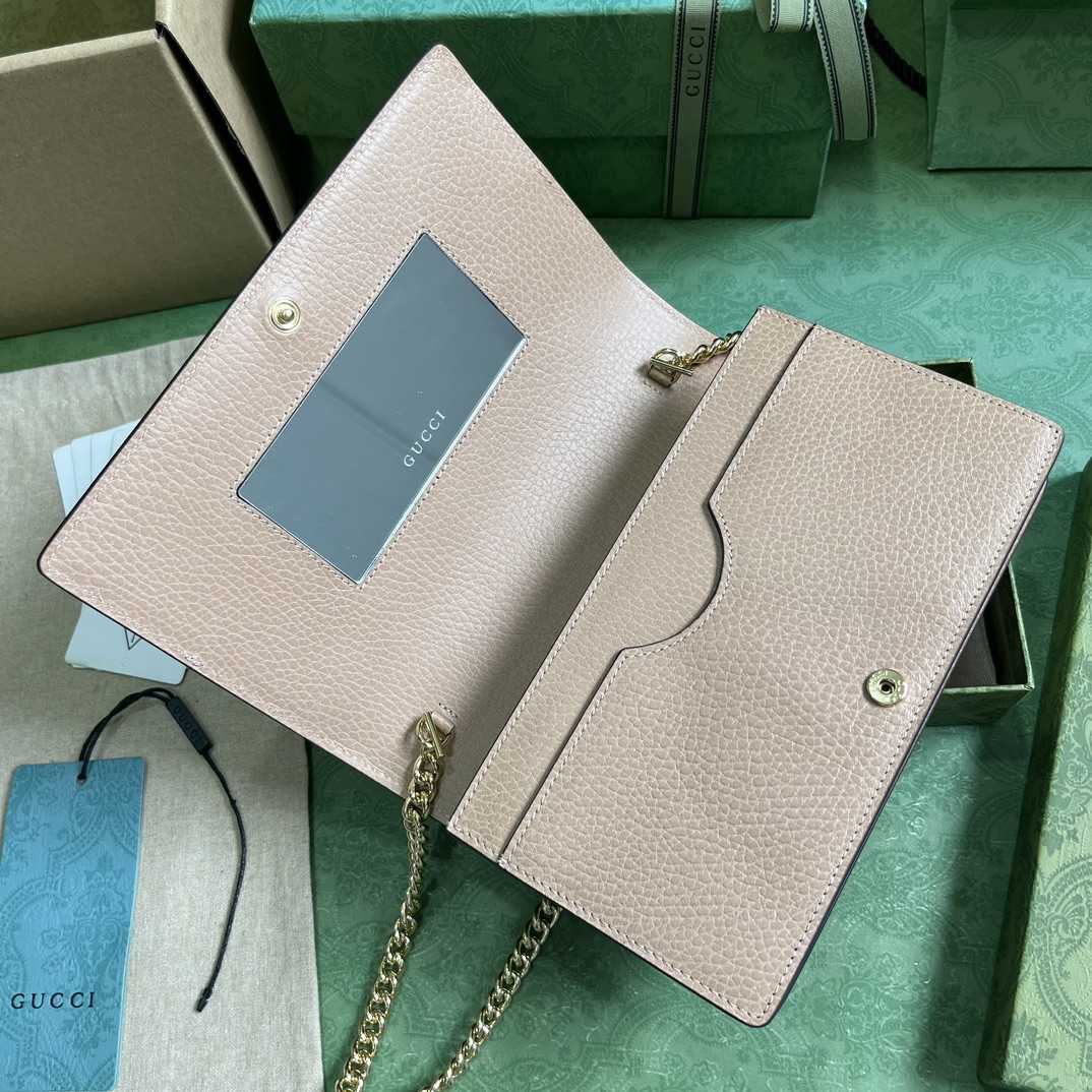 Gucci GGG Marmont Mini Chain Wallet - 