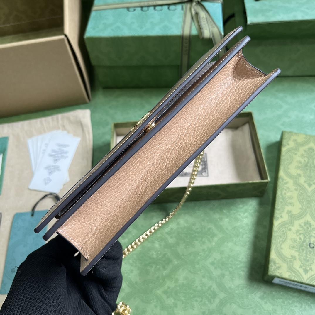 Gucci GGG Marmont Mini Chain Wallet - 