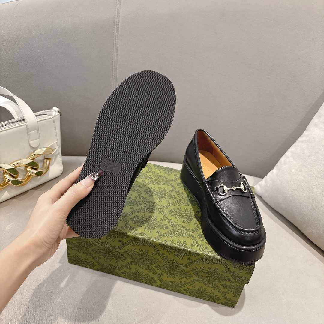 Gucci Women's Horsebit Wedge Loafer - 