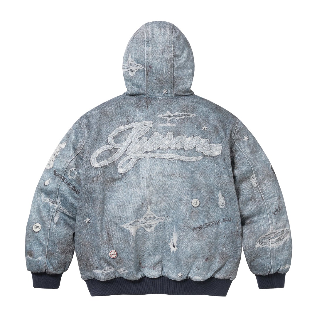 Supreme HJR Trompe L'oeil Hooded Work Jacket - 