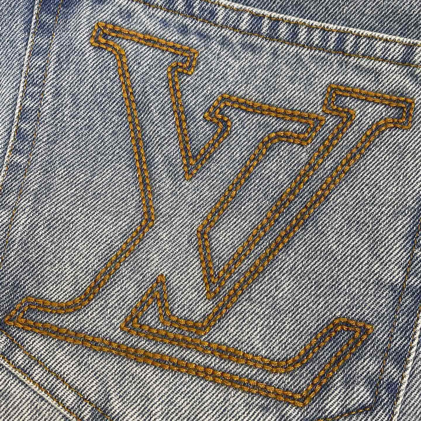 Louis Vuitton Wide Leg Fit Denim Pants  1AGIWK - 