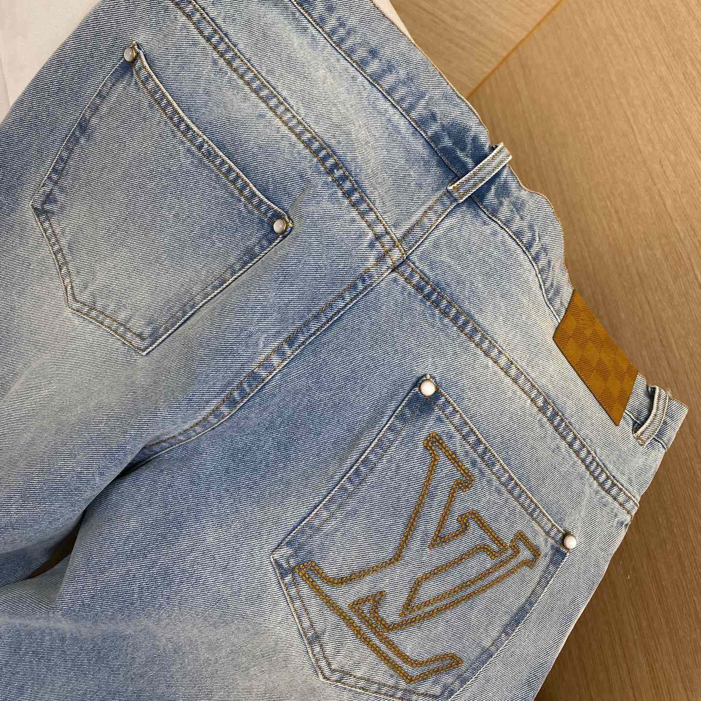 Louis Vuitton Wide Leg Fit Denim Pants  1AGIWK - 