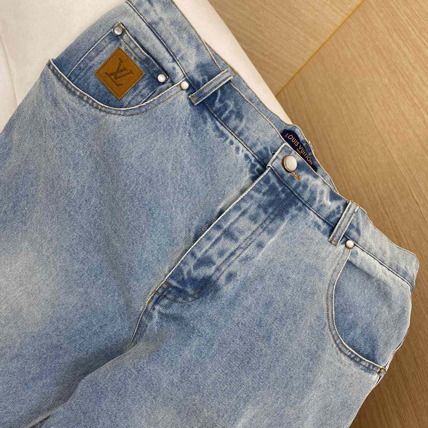 Louis Vuitton Wide Leg Fit Denim Pants  1AGIWK - 