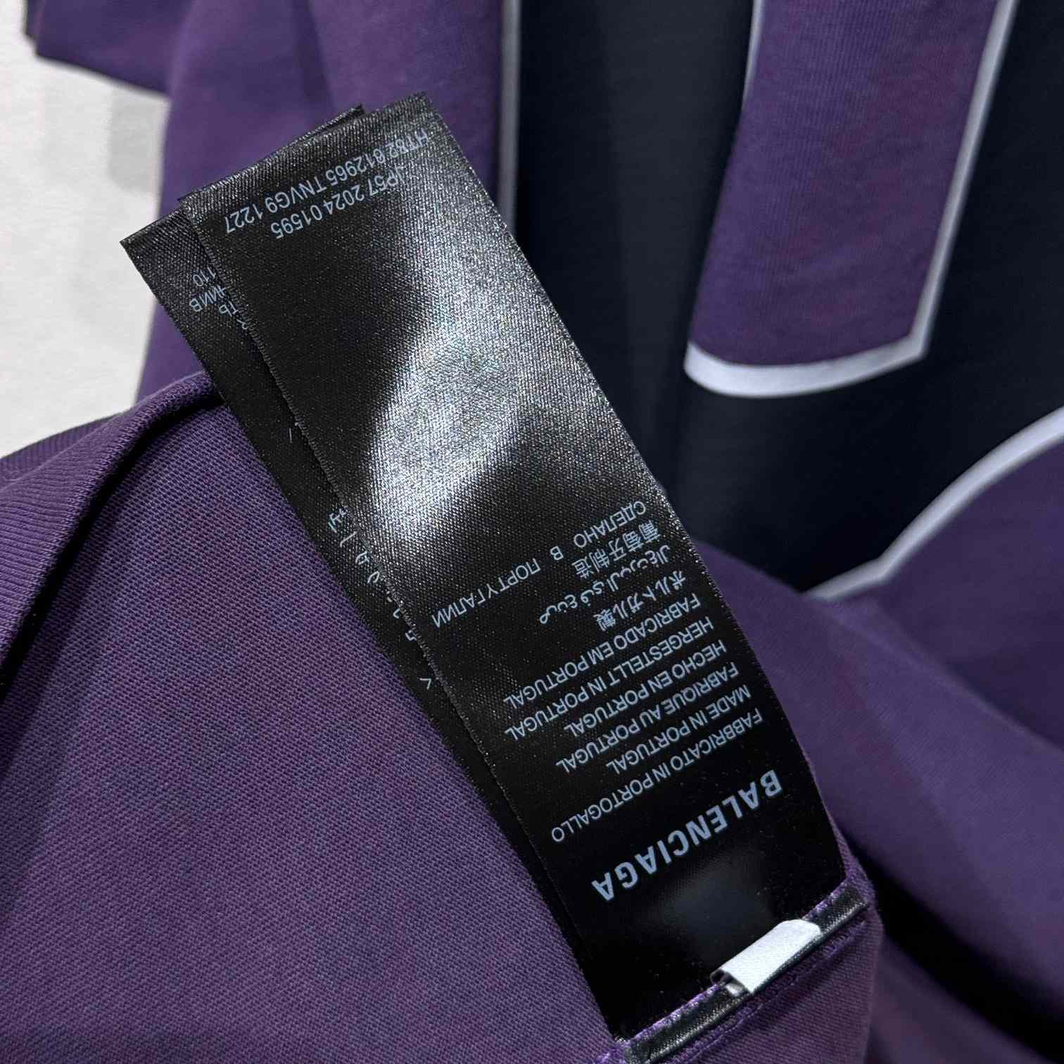 Balenciaga Basketball Series - Oversized T-Shirt In Deep Purple Vintage Jersey - 