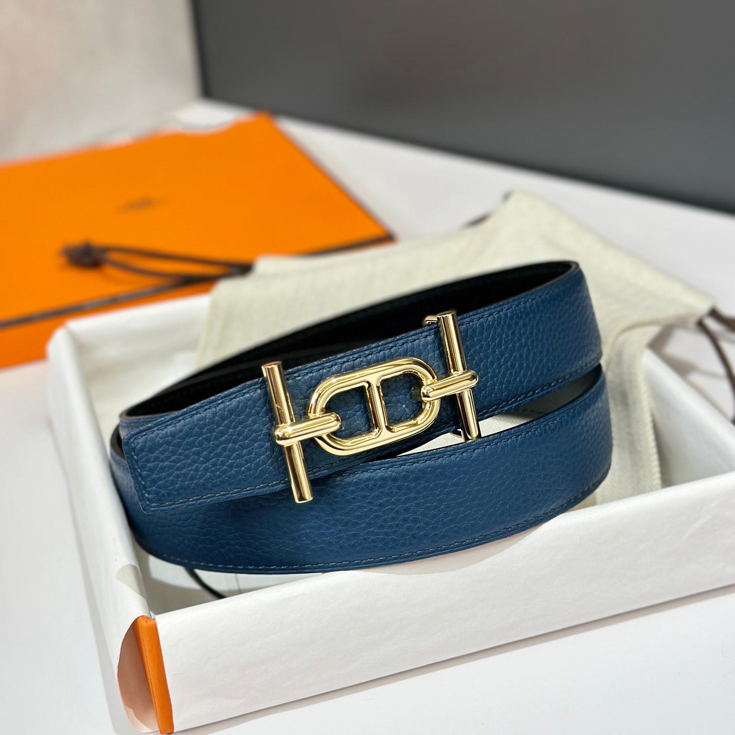 Hermes Ancre Buckle & Reversible Leather Strap 32mm - 
