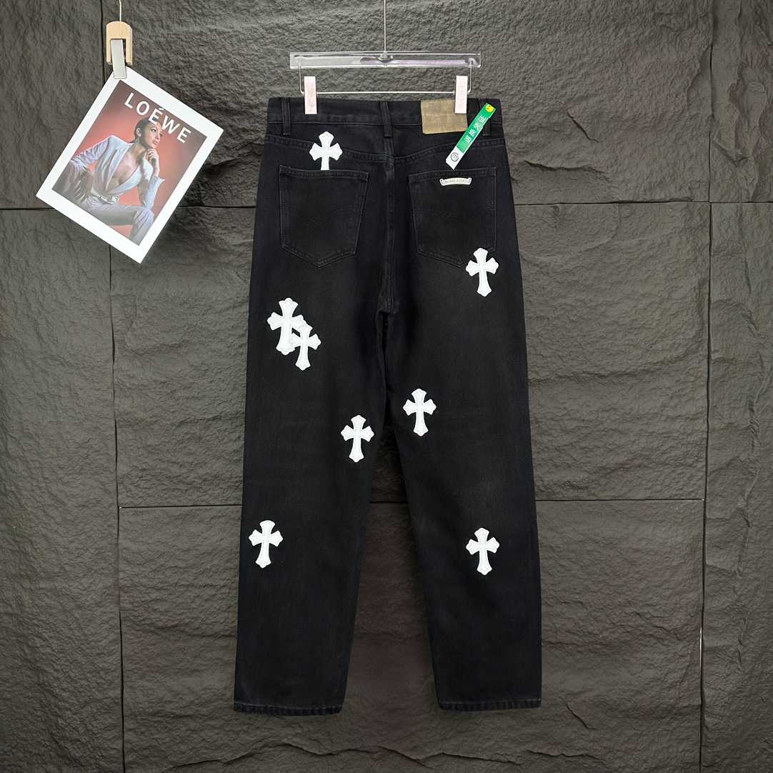 Chrome Hearts Straight Leg Jeans - 
