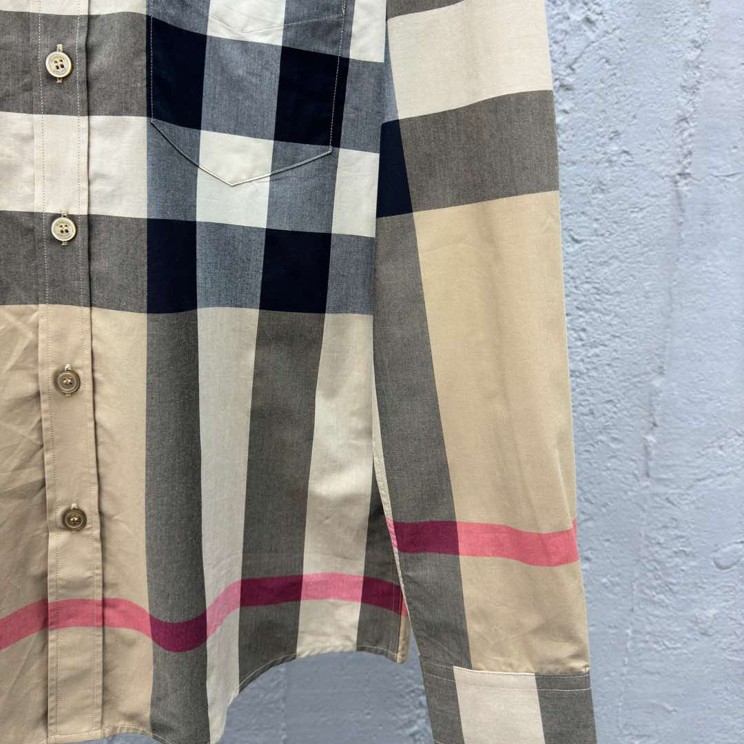 Burberry Check Cotton Shirt In Archive Beige - 