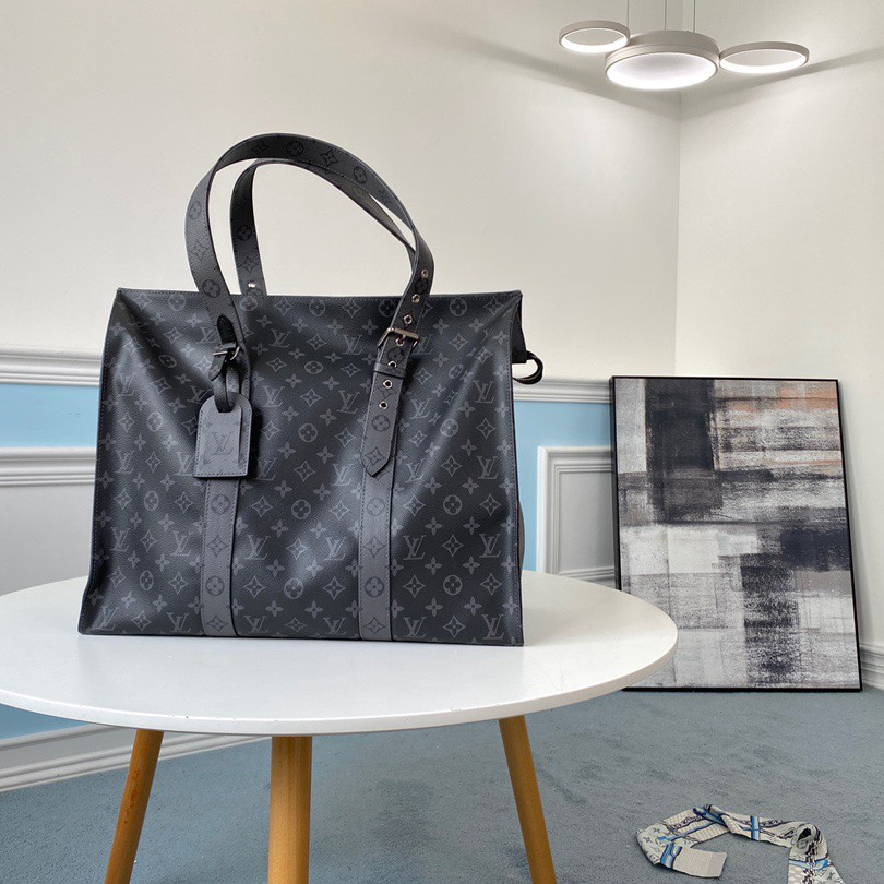 Louis Vuitton 2020 Monogram Eclipse Reverse New Cabas Zippe GM  M45379 - 