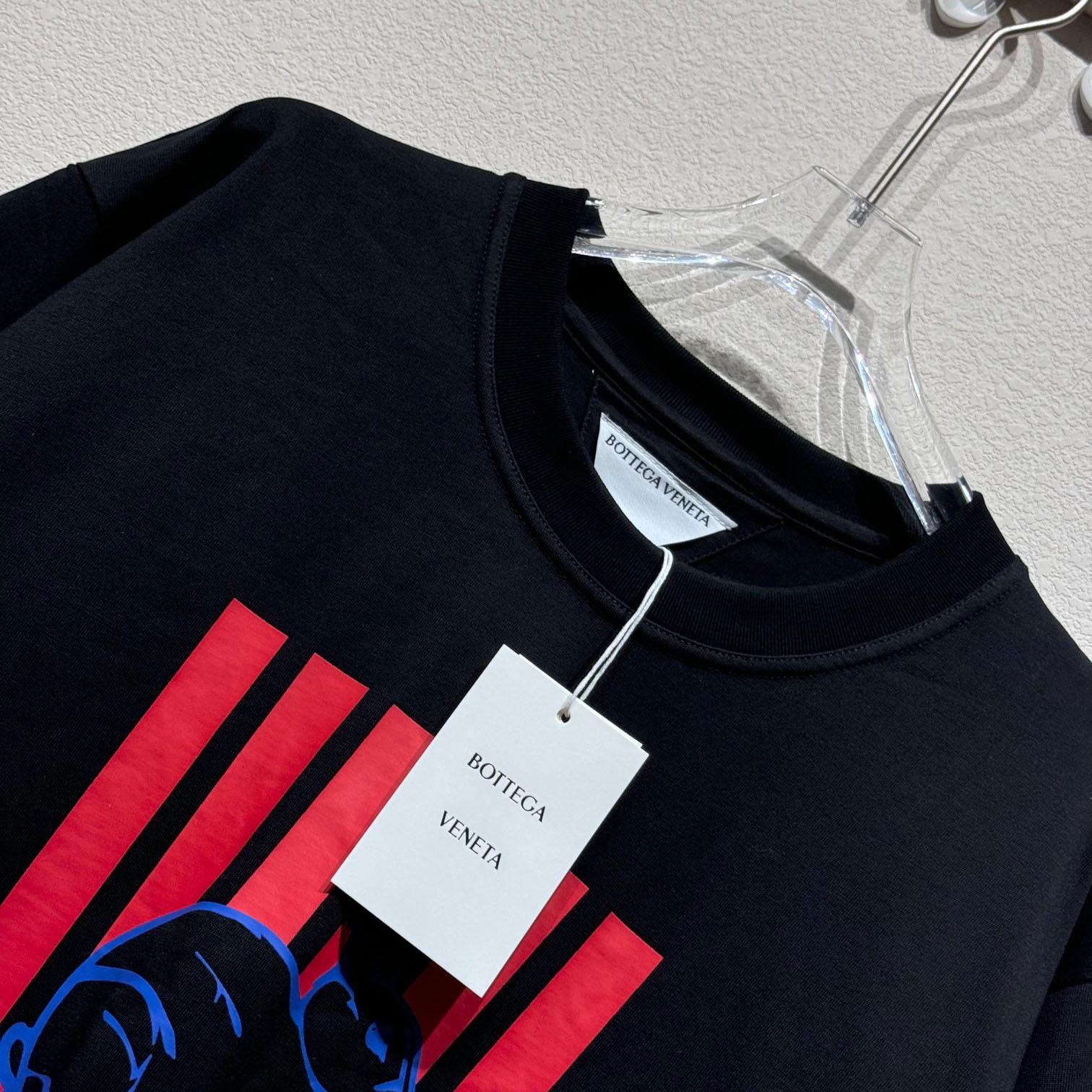 Bottega Veneta Cotton Printed Jersey T-Shirt - 