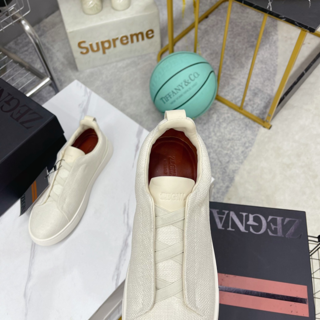 Zegna Triple Stitch Sneakers - DesignerGu