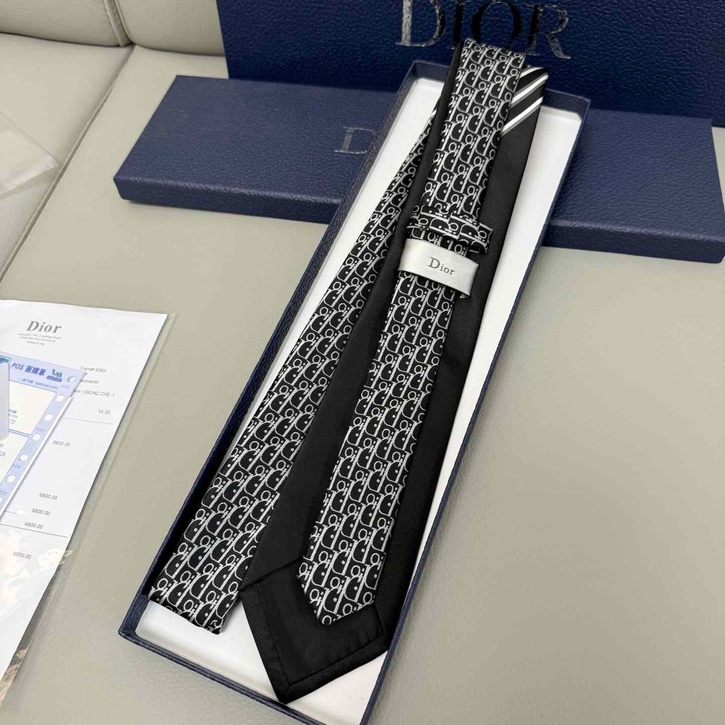 Dior Striped Dior Oblique Tie - 