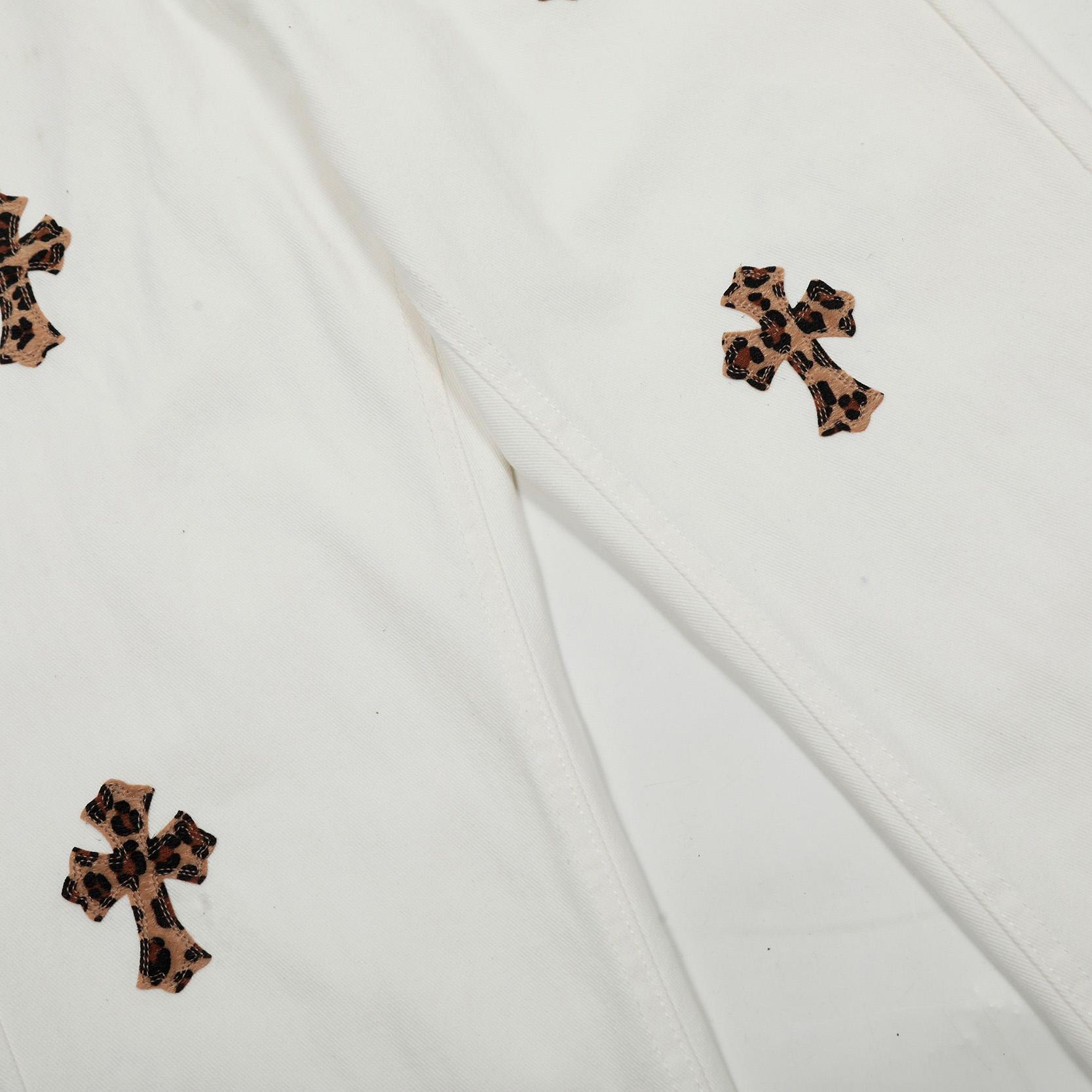 Chrome Hearts Cross Patch Jeans - 