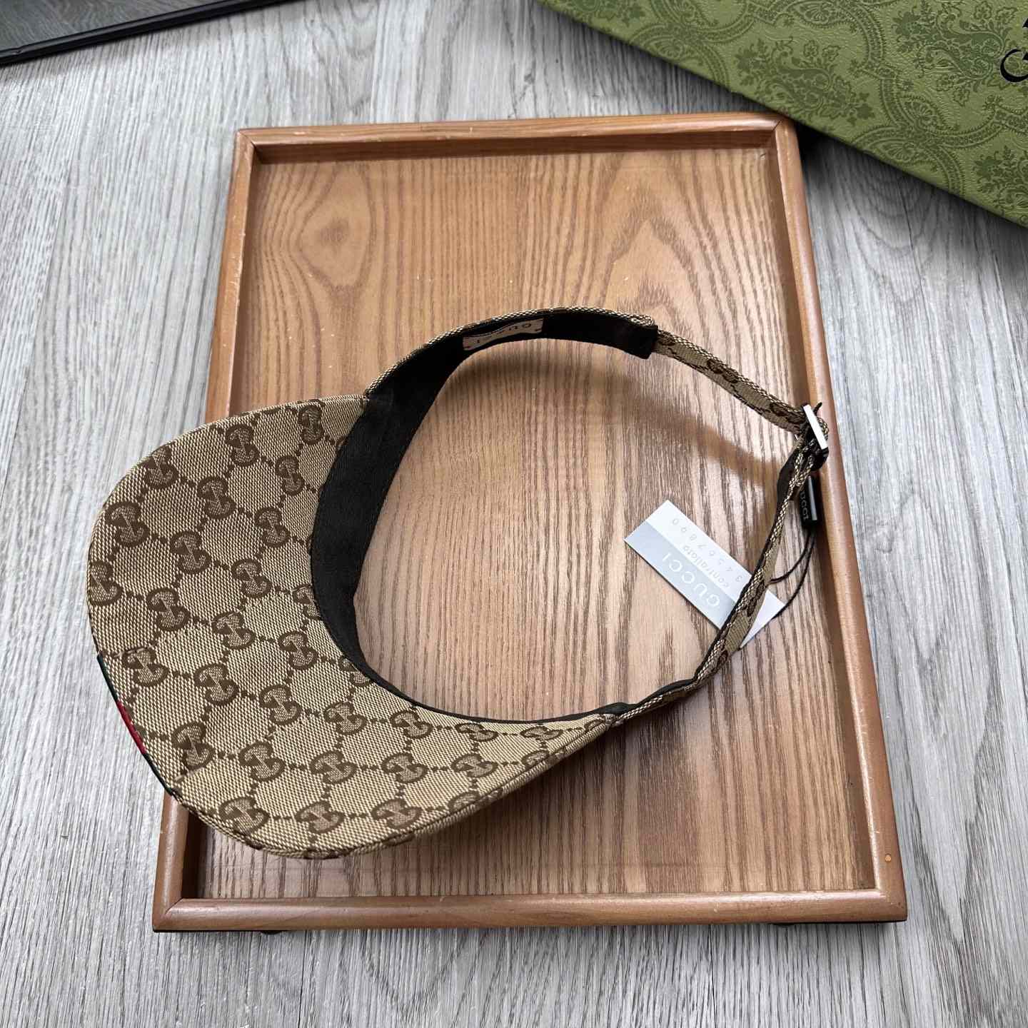 Gucci Original GG Canvas Visor With Web - 