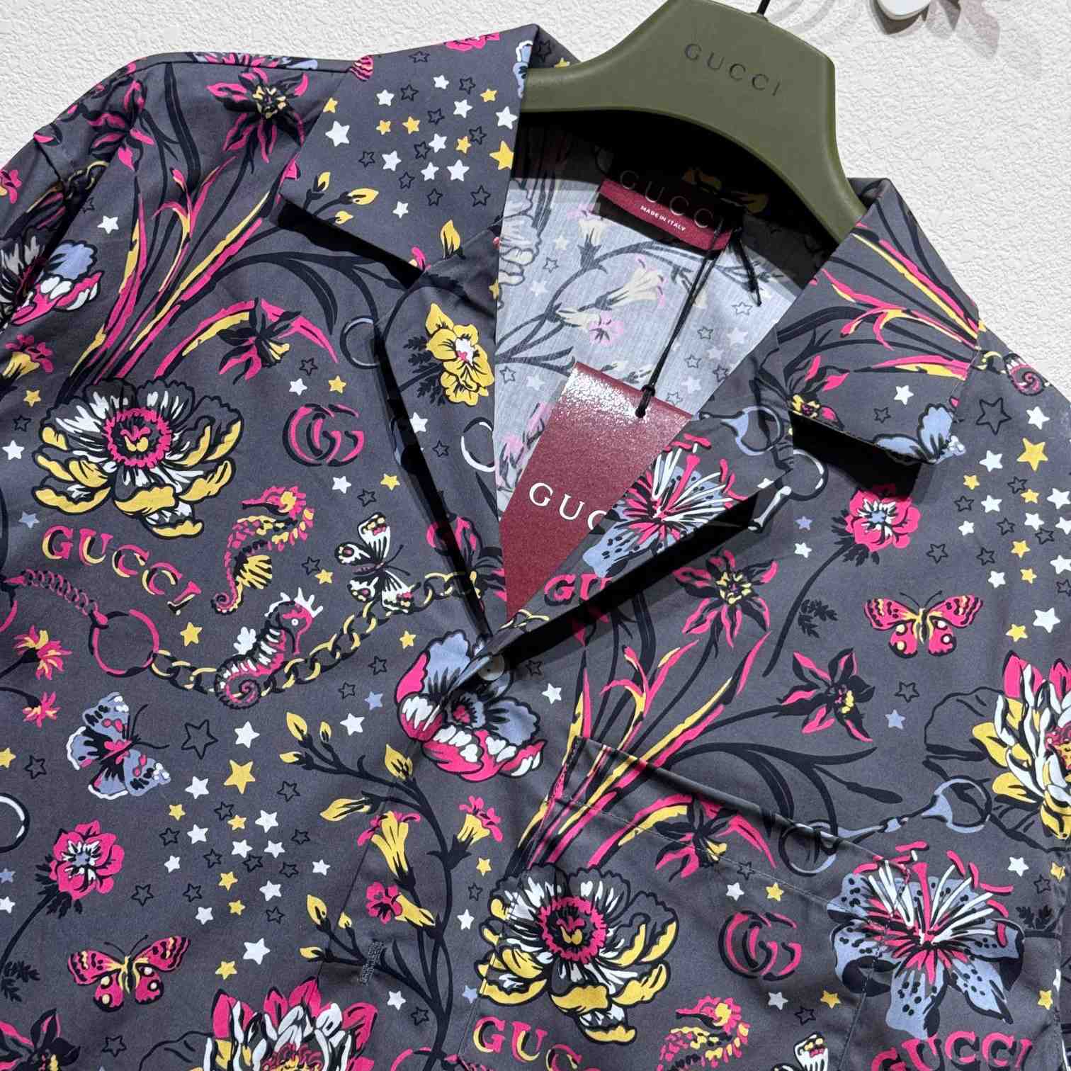 Gucci Punk Floral-print Cotton Shirt - 