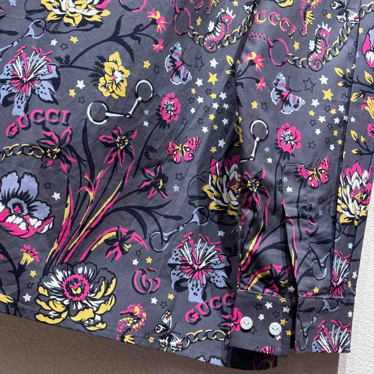 Gucci Punk Floral-print Cotton Shirt - 