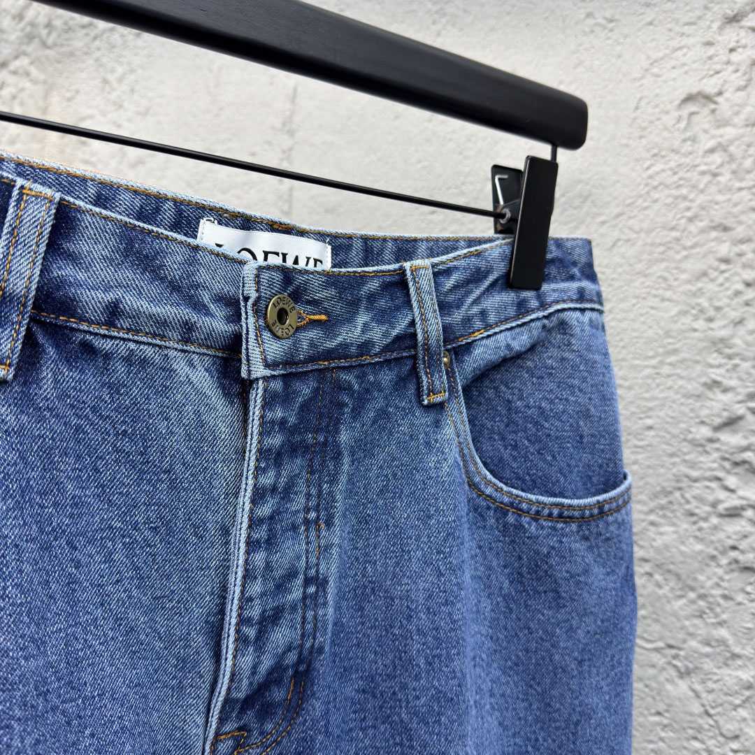 Loewe Anagram Baggy Jeans 'Blue Denim' - DesignerGu