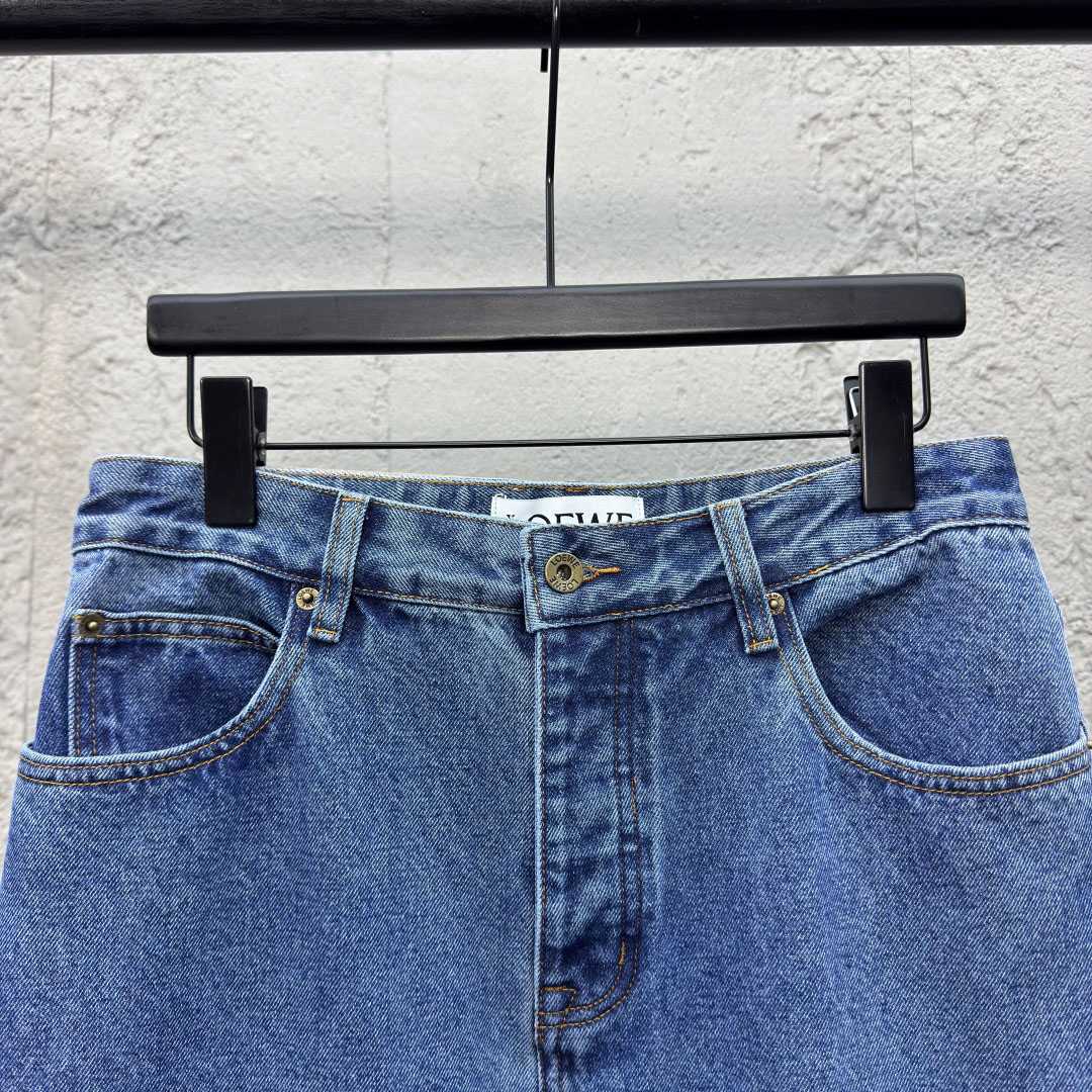 Loewe Anagram Baggy Jeans 'Blue Denim' - DesignerGu