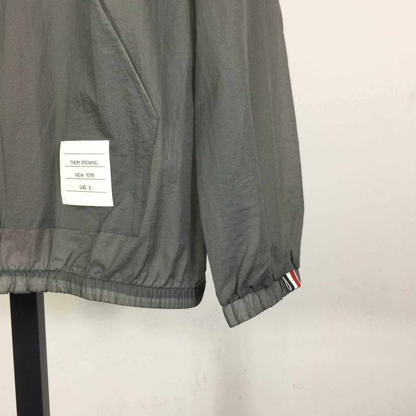 Thom Browne Back Bar Three-Color Sunscreen Long Sleeve Jacket - 