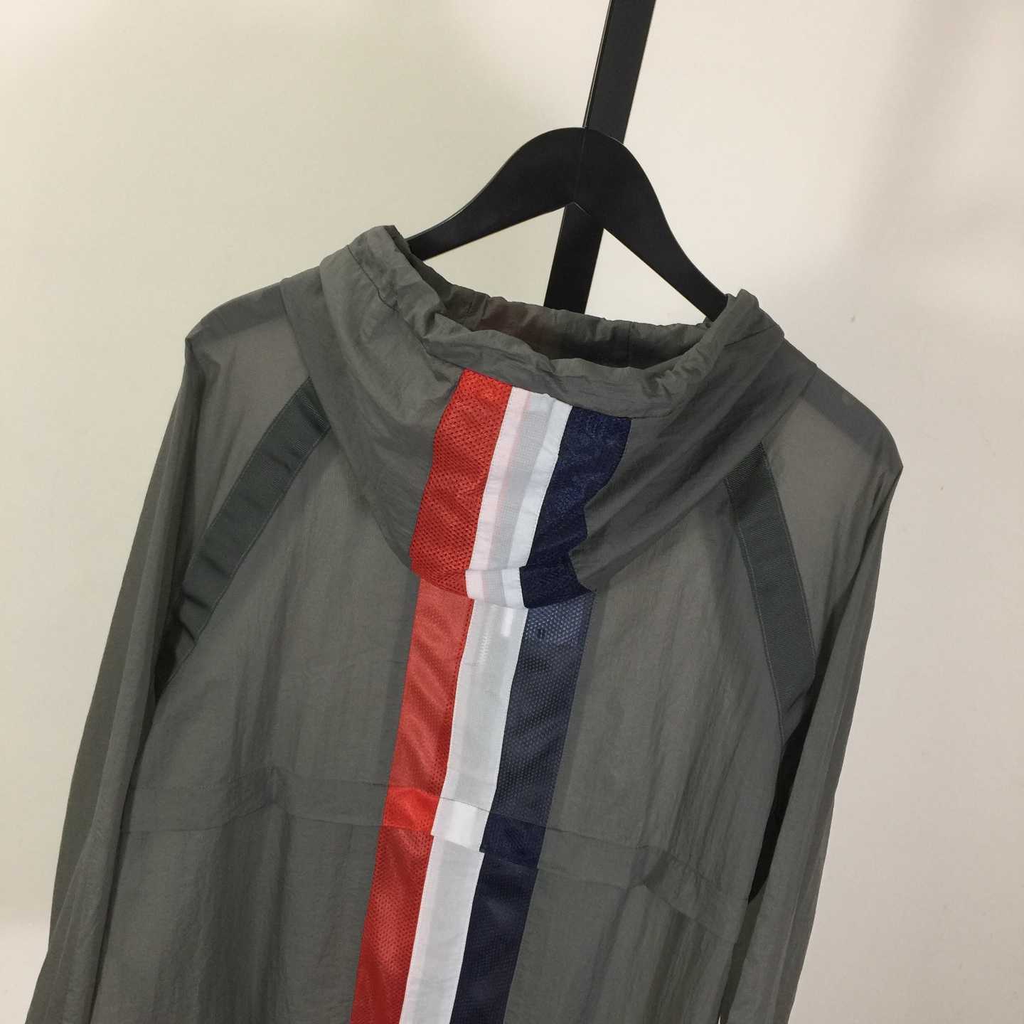 Thom Browne Back Bar Three-Color Sunscreen Long Sleeve Jacket - 