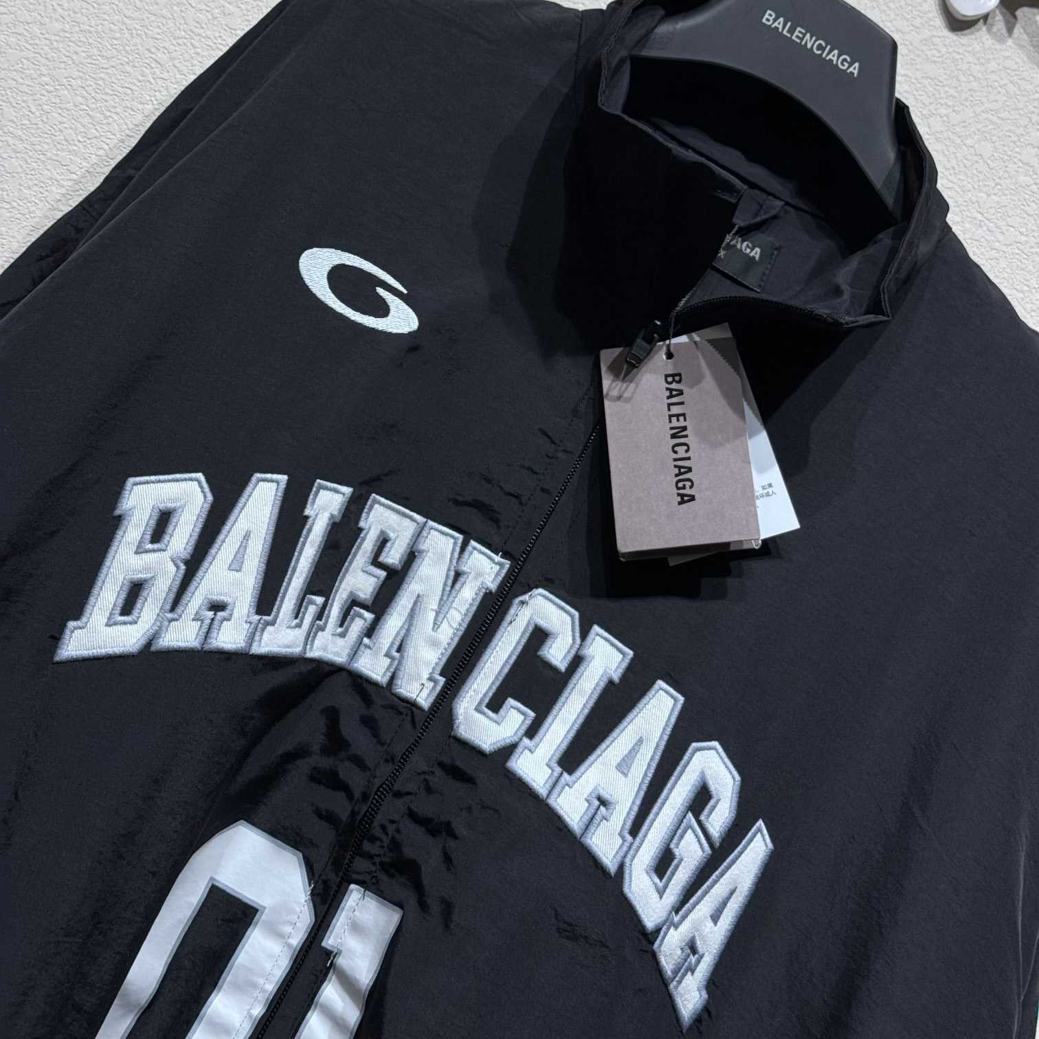 Balenciaga Basketball Series - Tracksuit Jacket In Black - 