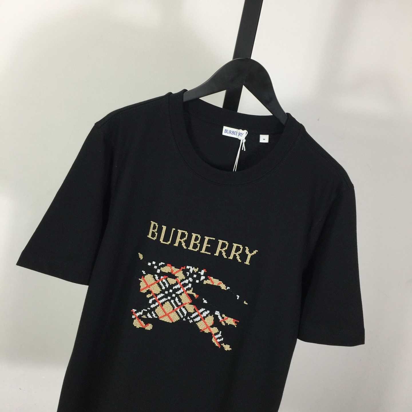 Burberry Cross Stitch EKD​ Cotton T-shirt - 