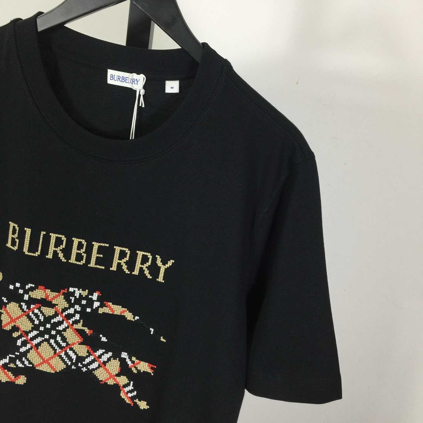 Burberry Cross Stitch EKD​ Cotton T-shirt - 