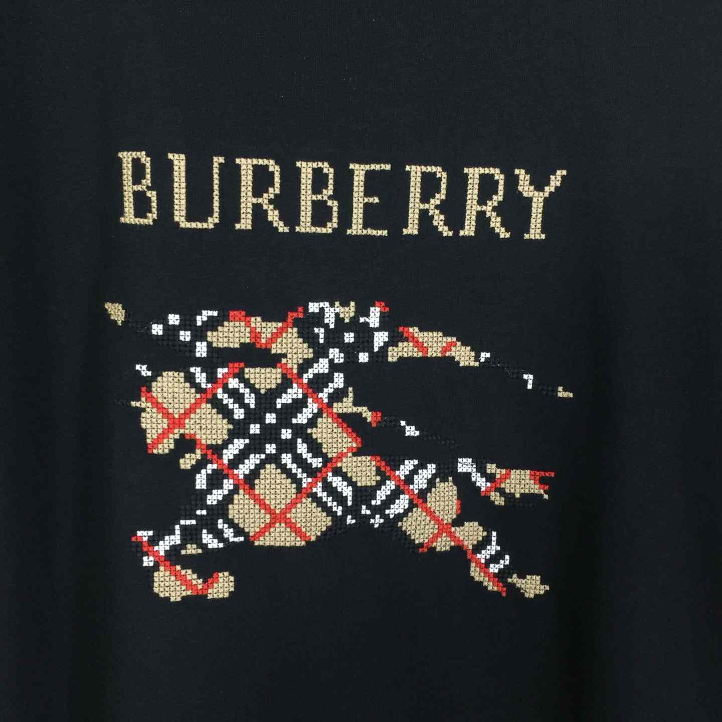 Burberry Cross Stitch EKD​ Cotton T-shirt - 