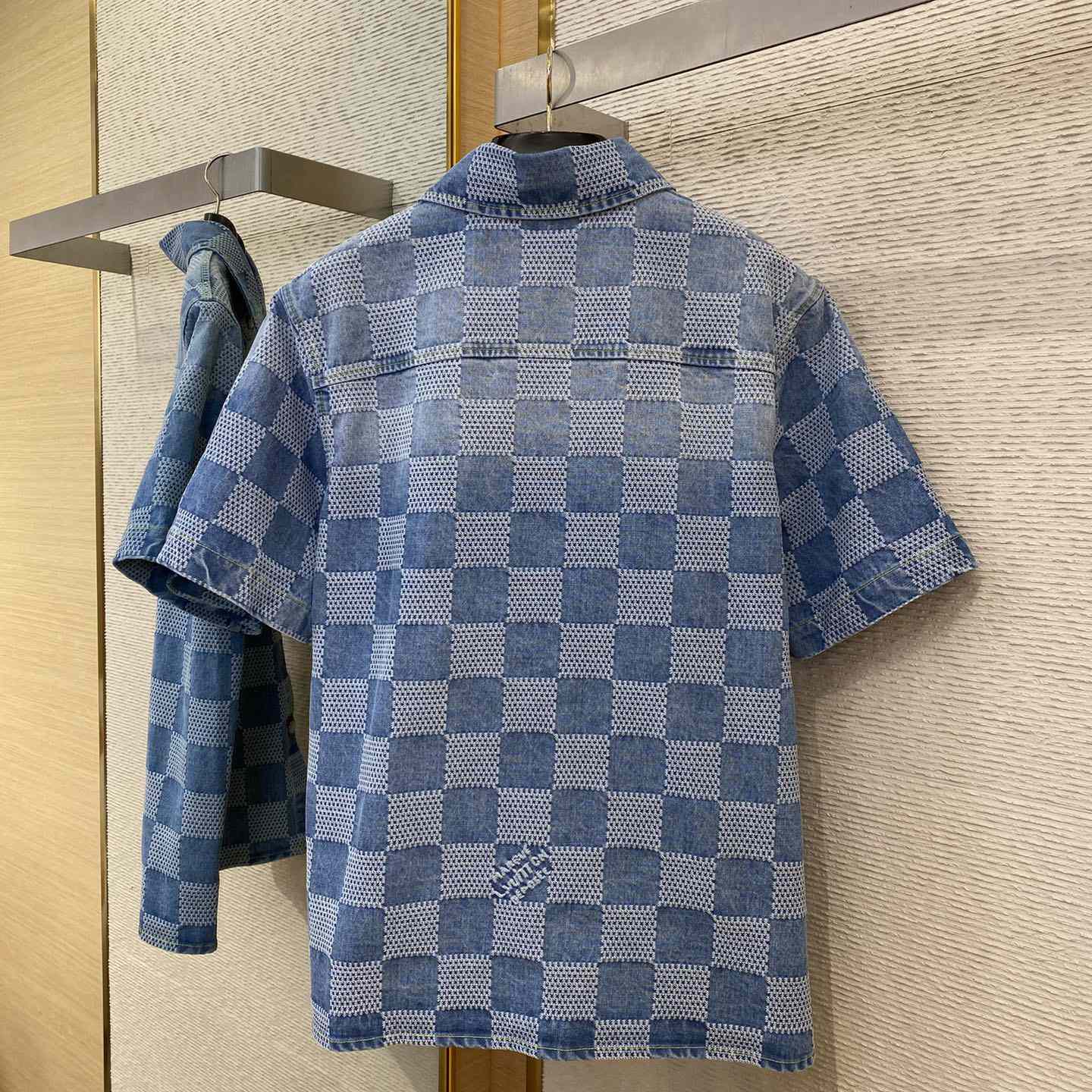 Louis Vuitton Damier Short-Sleeved Chambray Shirt   - 