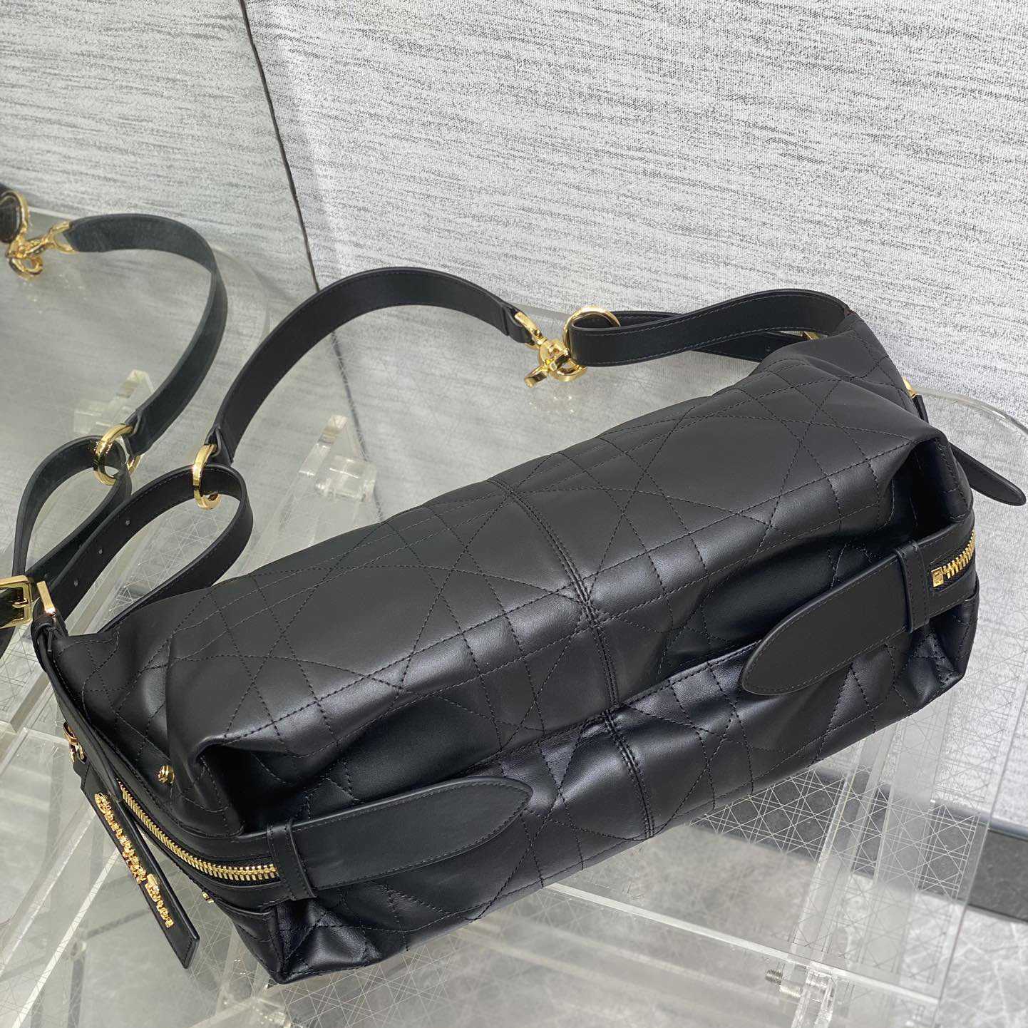 Dior Medium D-Journey Bag in Shiny Goatskin  - DesignerGu