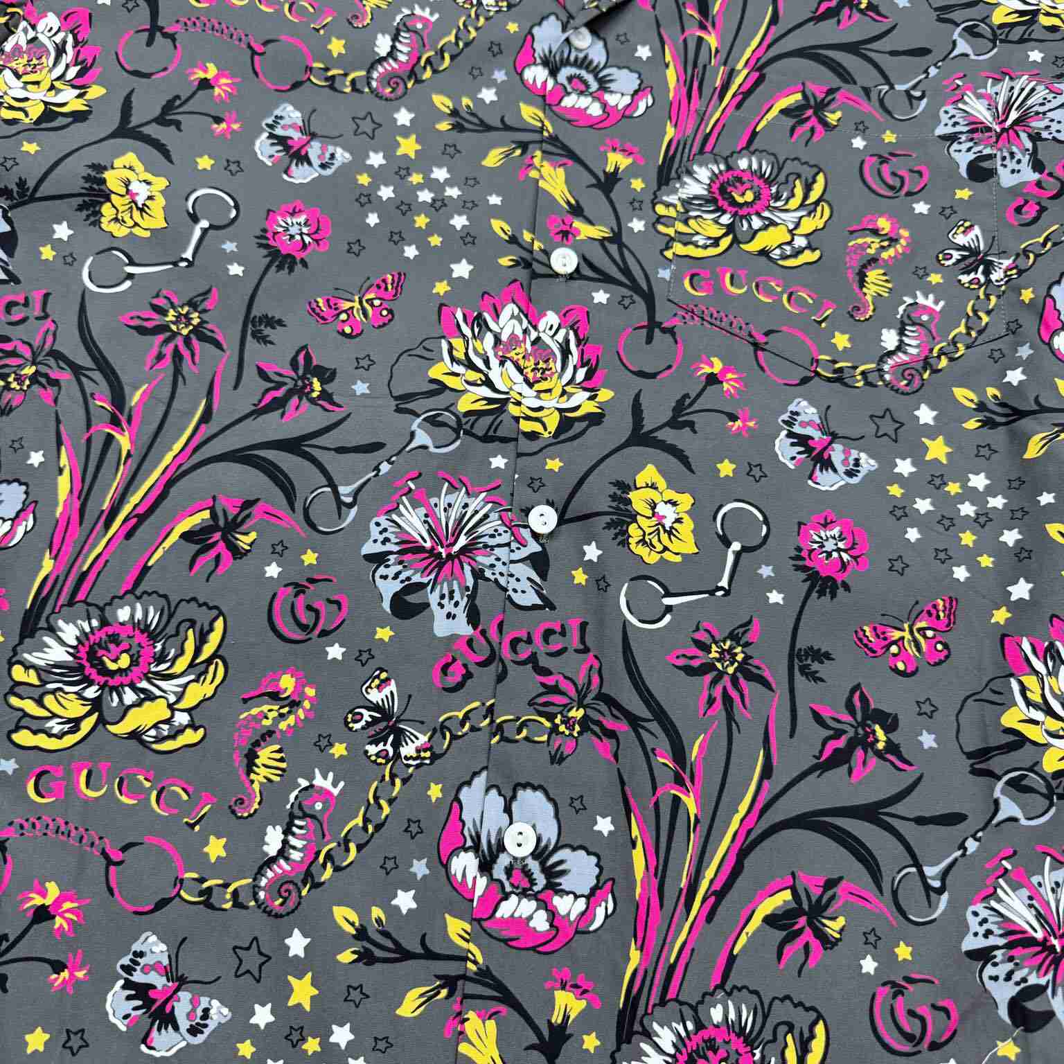 Gucci Punk Floral-print Cotton Shirt - 
