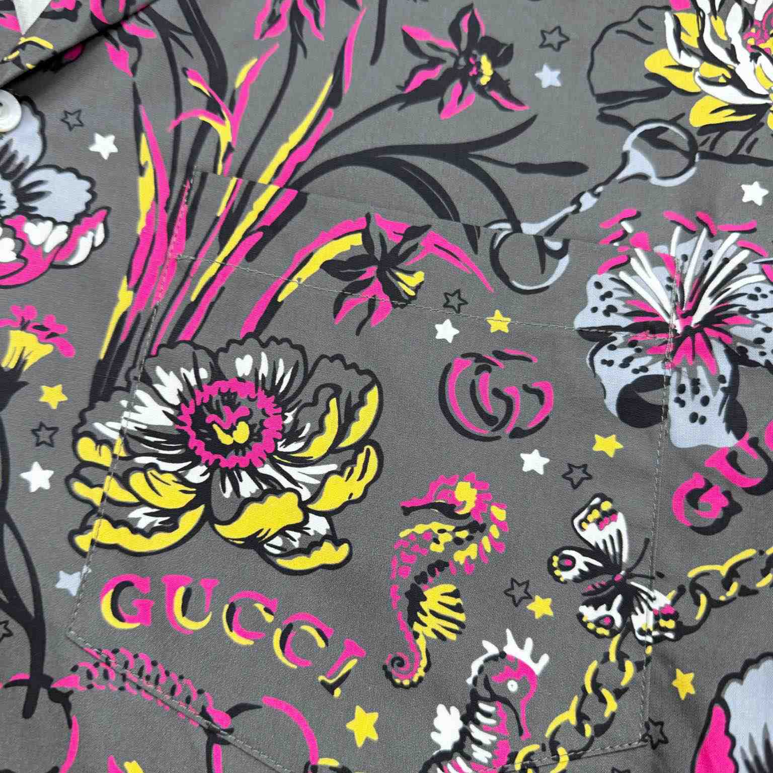 Gucci Punk Floral-print Cotton Shirt - 