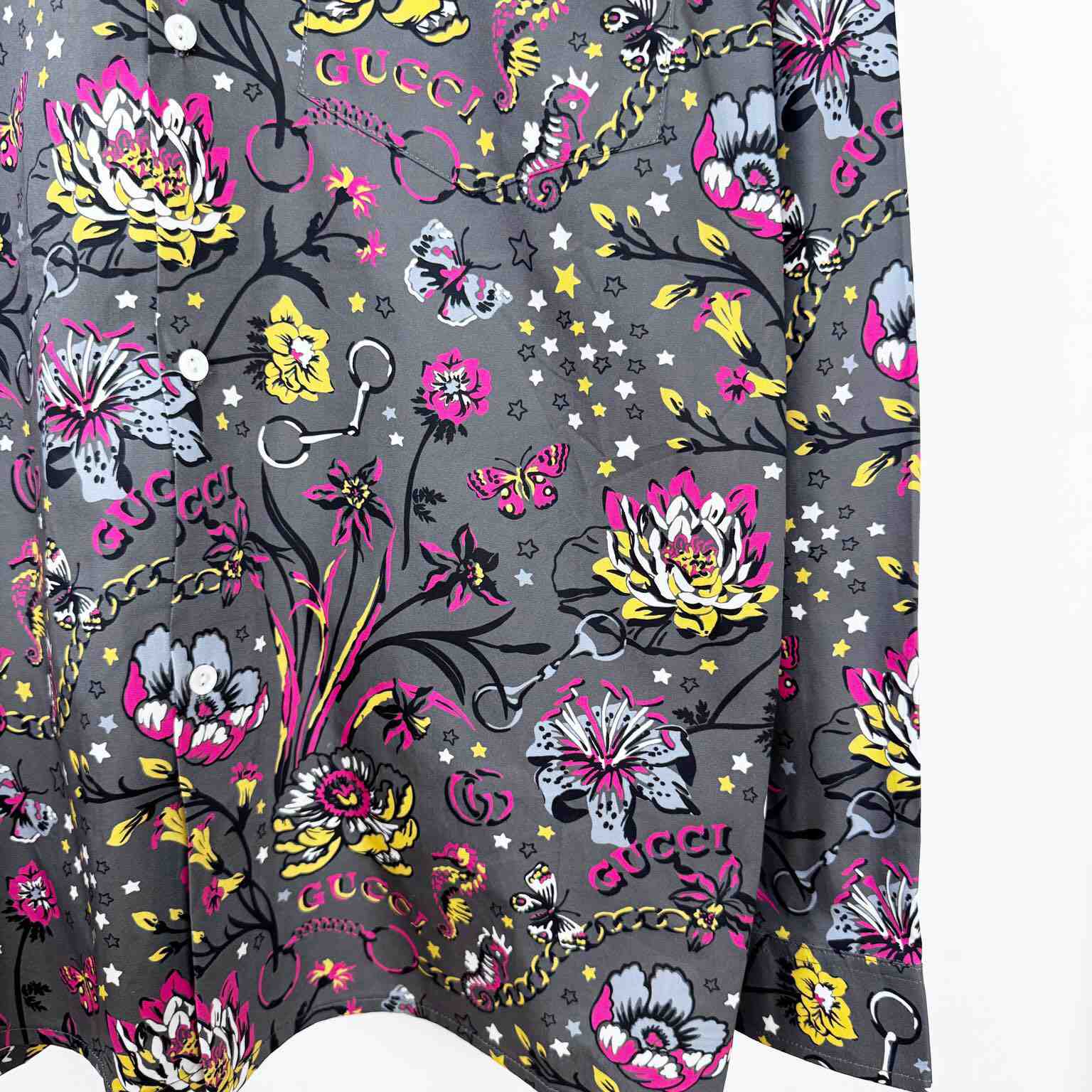 Gucci Punk Floral-print Cotton Shirt - 