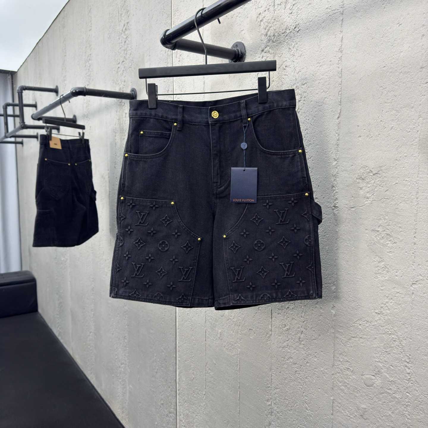 Louis Vuitton Denim Workwear Shorts   - DesignerGu