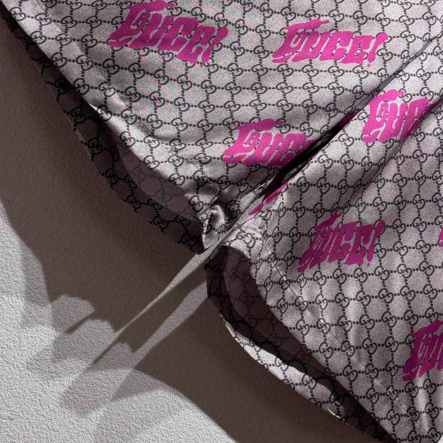 Gucci Printed Silk Twill Shorts - DesignerGu