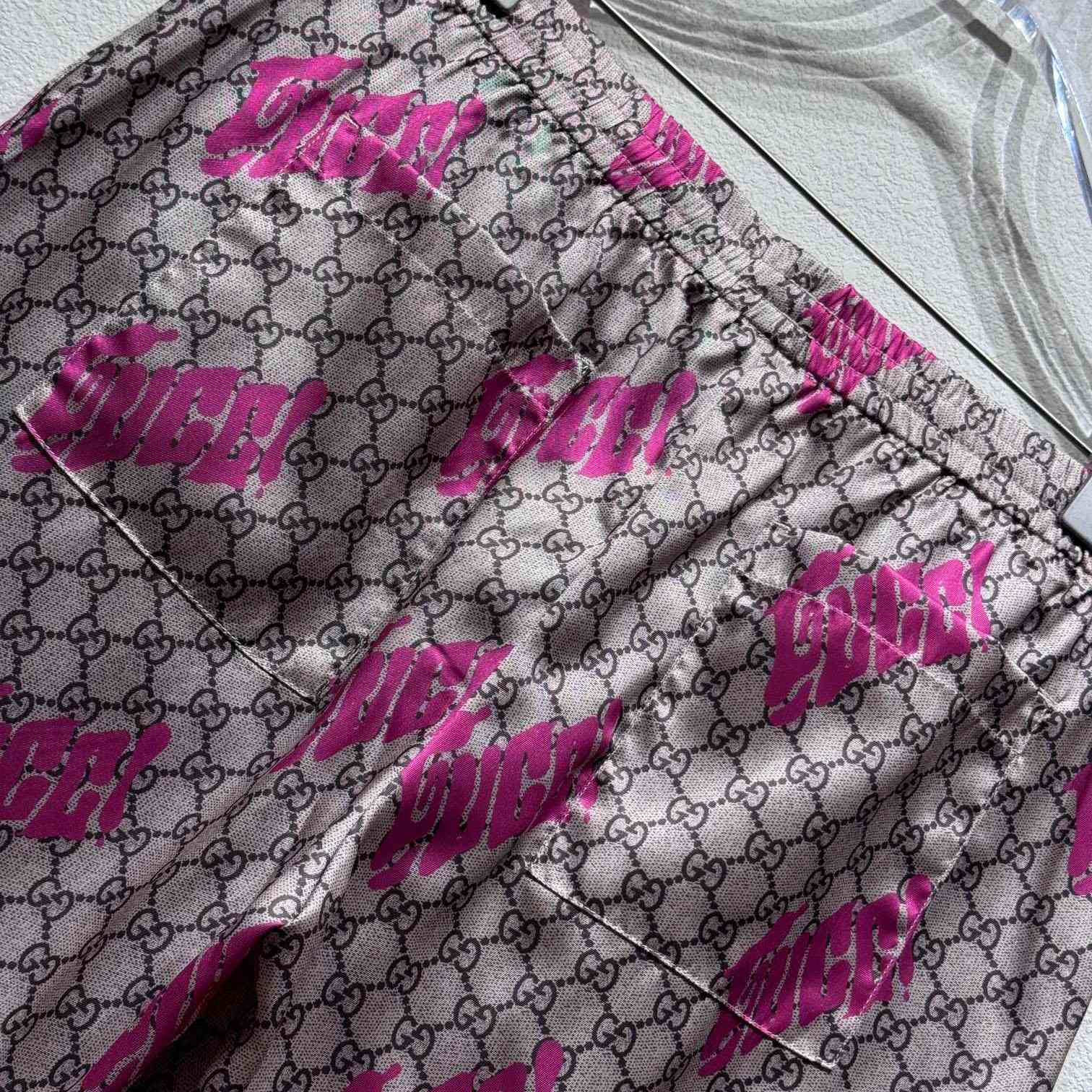 Gucci Printed Silk Twill Shorts - DesignerGu