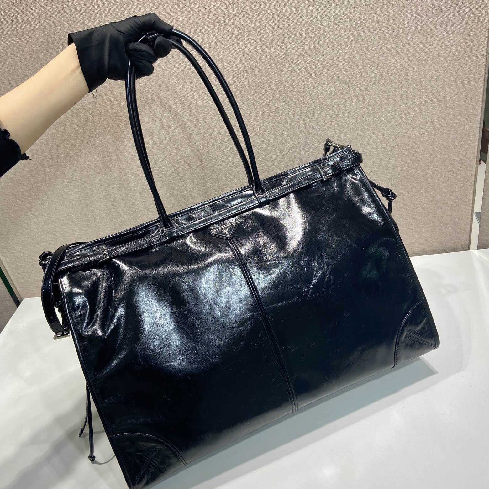 Prada Leather Tote Bag - 