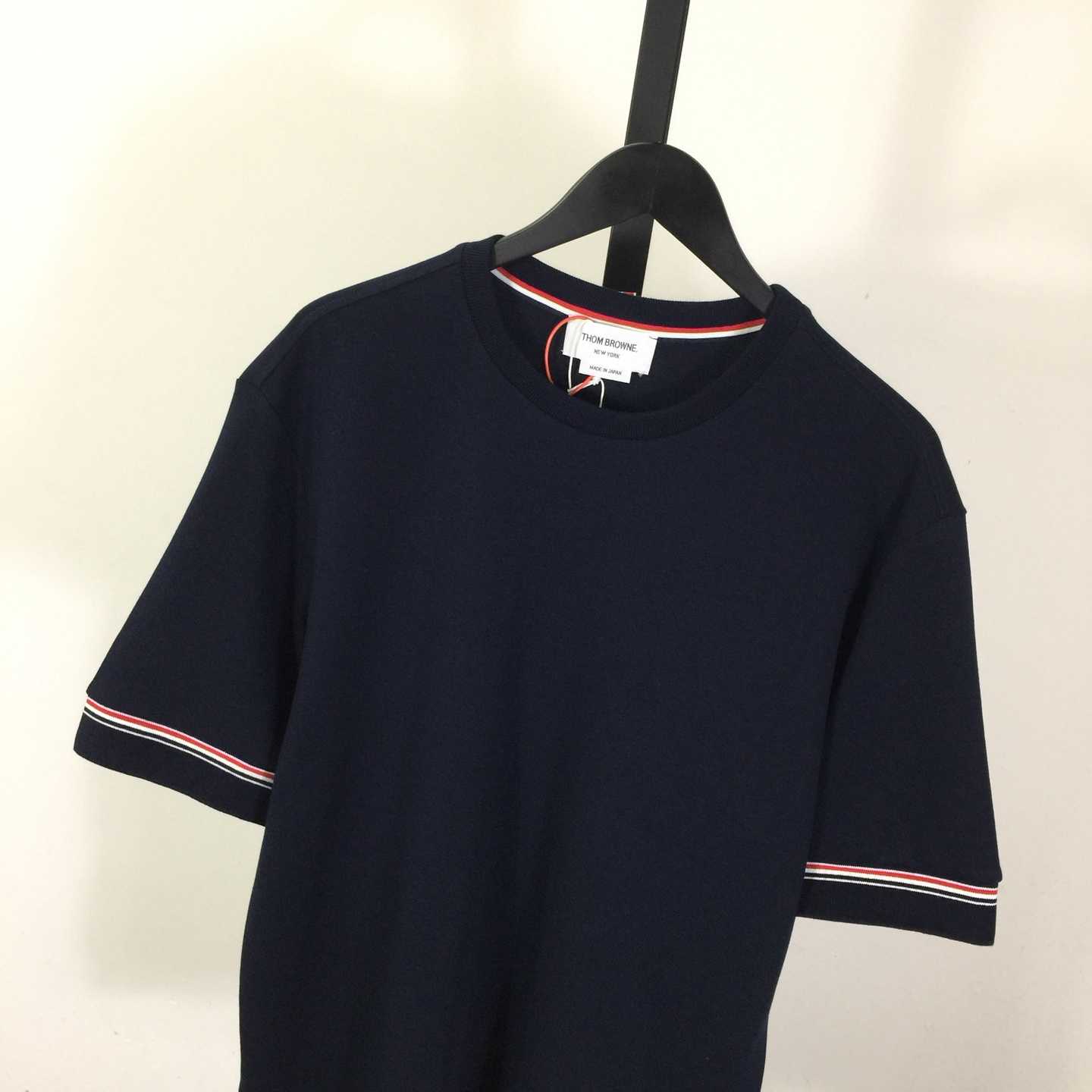 Thom Browne Cotton Rugby Short Sleeve Tee - DesignerGu