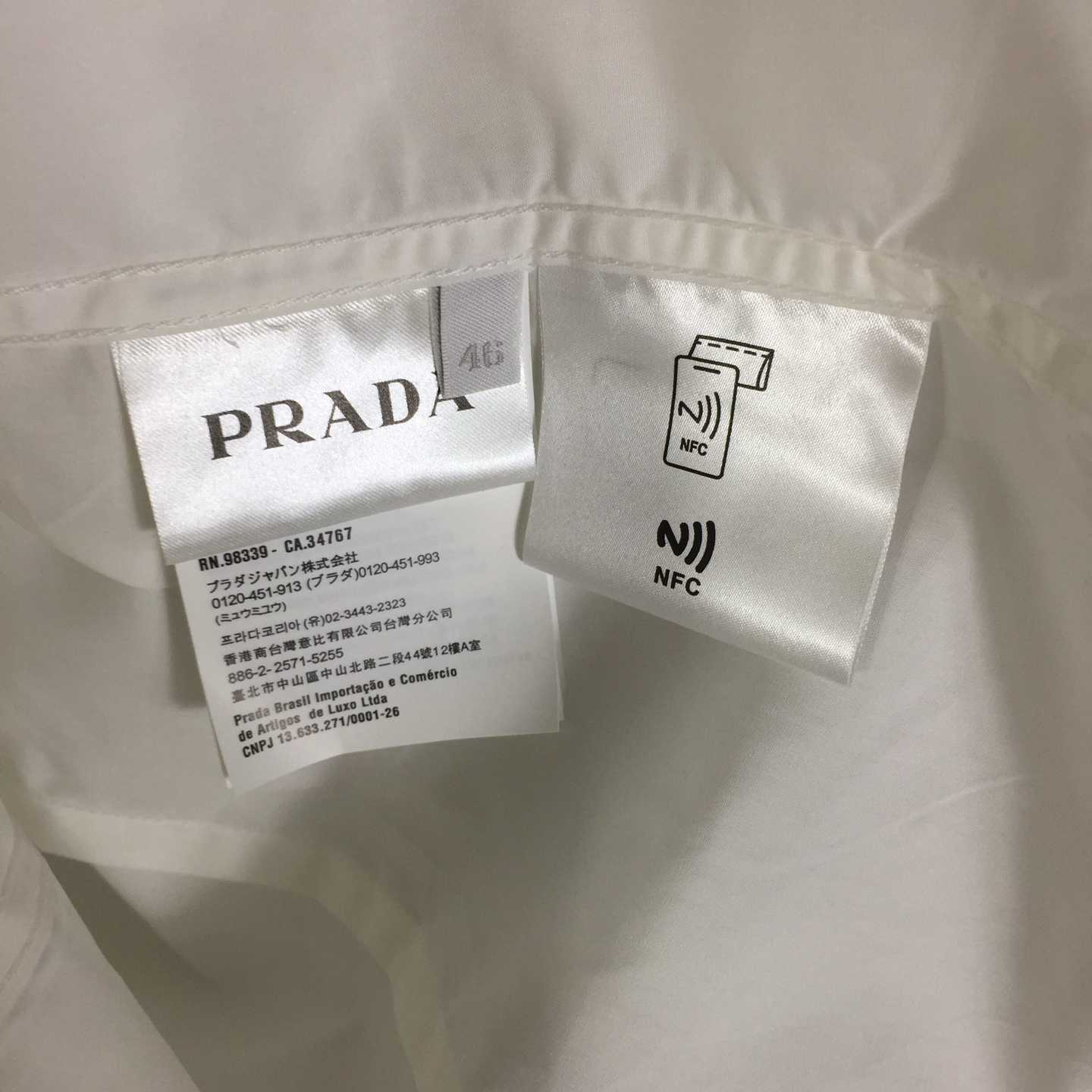 Prada White Long-sleeve Shirt - DesignerGu
