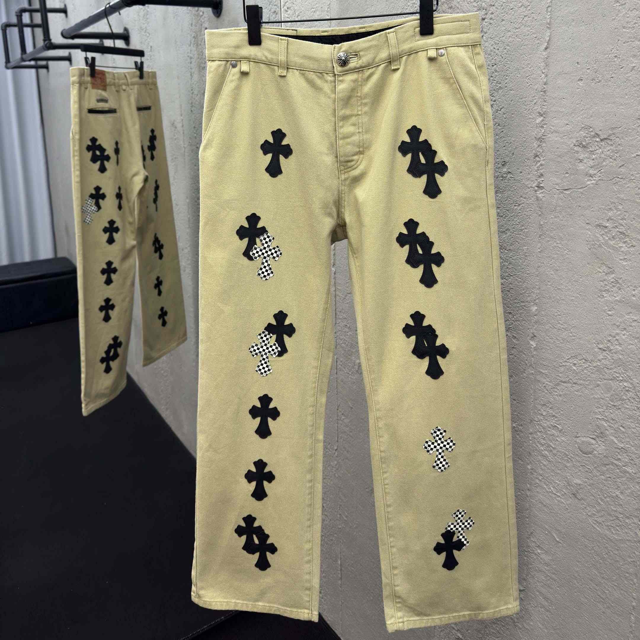 Chrome Hearts Cross Patch Chino Pants - DesignerGu